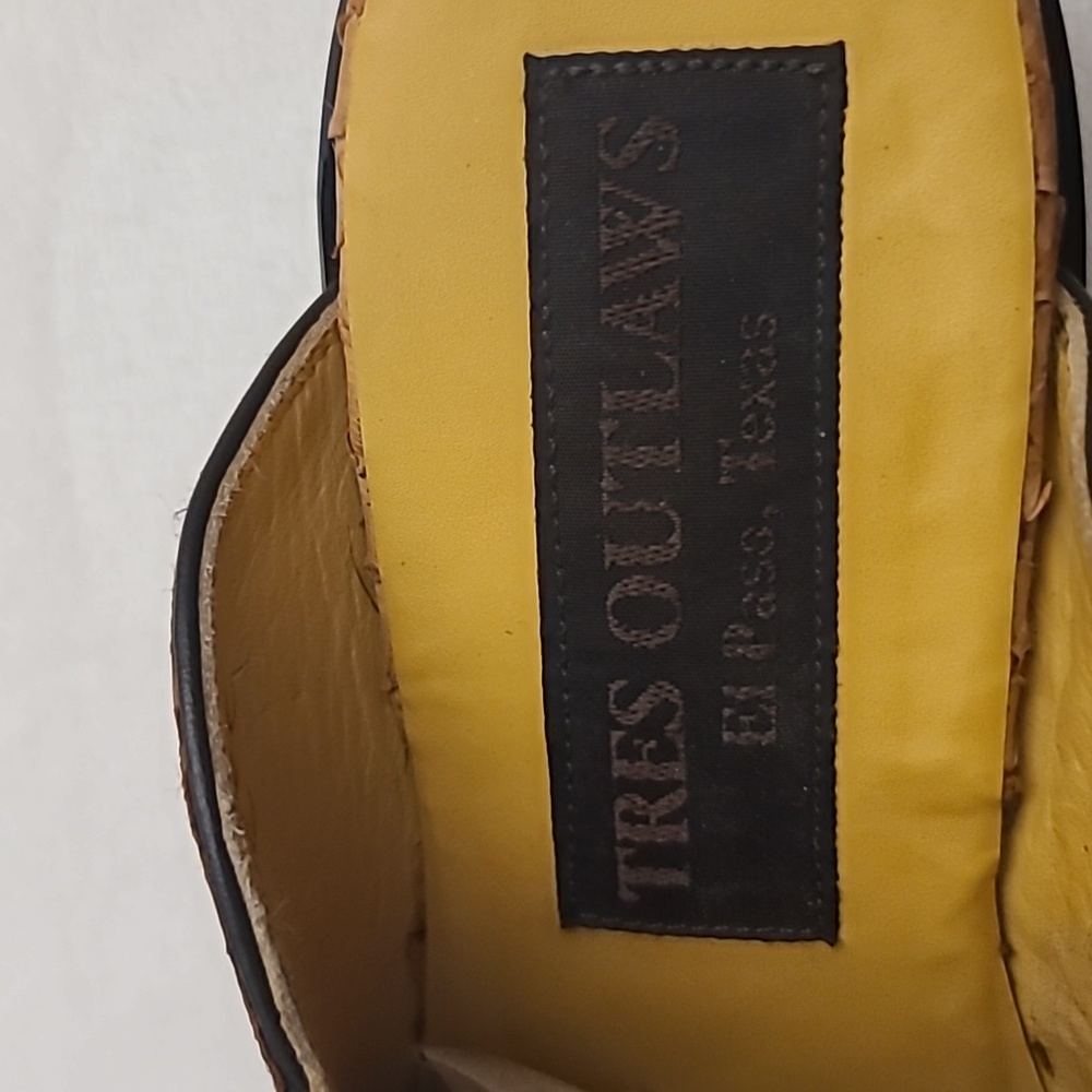 Tres Outlaw Custom Python Western Mules Size 8 - image 9